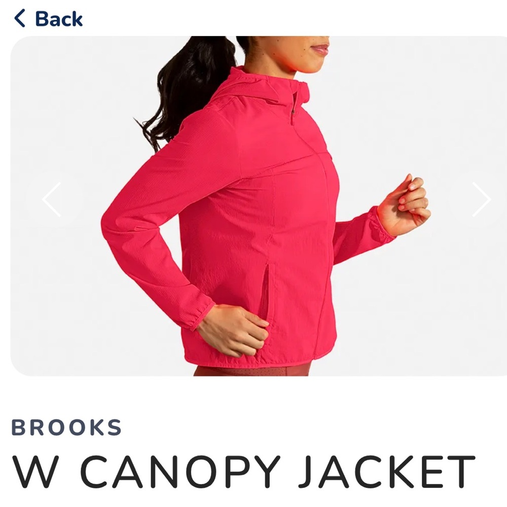 Brooks size M running jacket bright pink